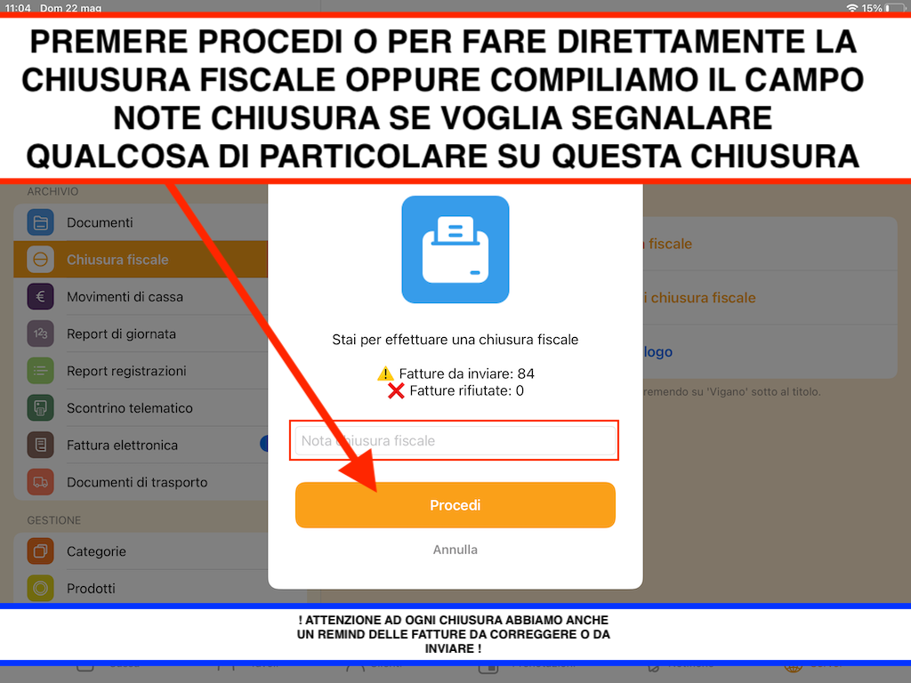 E In Cassa A Fine Giornata Fare chiusura di cassa con iPratico Eat